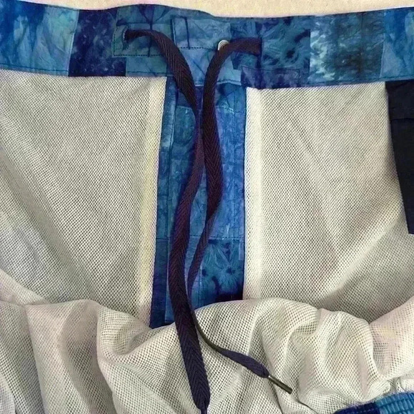 Peter Millar Crown Sonora Patchwork Swim Trunks Zippered Front Men Size XXL - Picture 7 of 14